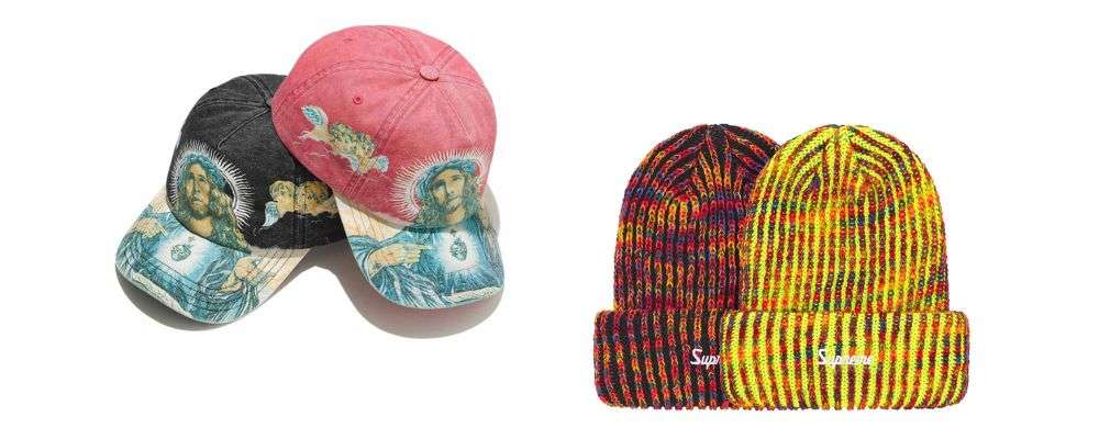 シュプリームJesus 5-Panel 8,800円 Rainbow Loose Gauge Beanie 7,700円画像