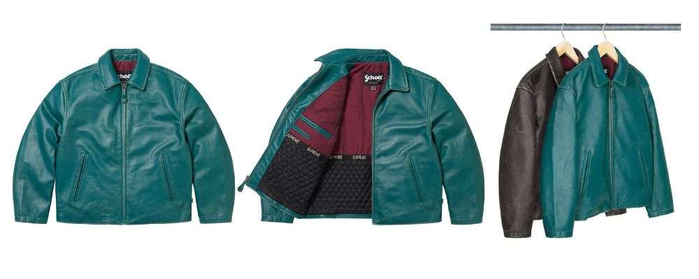 シュプリームSupreme®/Schott® Leather Racer Jacket 187,000円画像