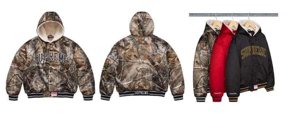 シュプリームSupreme®/Mitchell & Ness® Lined Hooded Satin Varsity Jacket 52,800円 画像