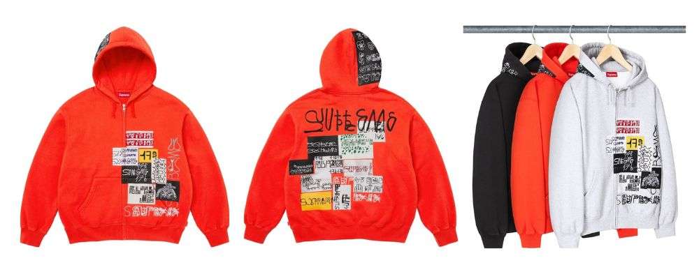 シュプリーム176 Zip Up Hooded Sweatshirt 35,200円 画像