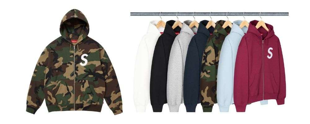 シュプリームS Logo Zip Up Hooded Sweatshirt 31,900円画像