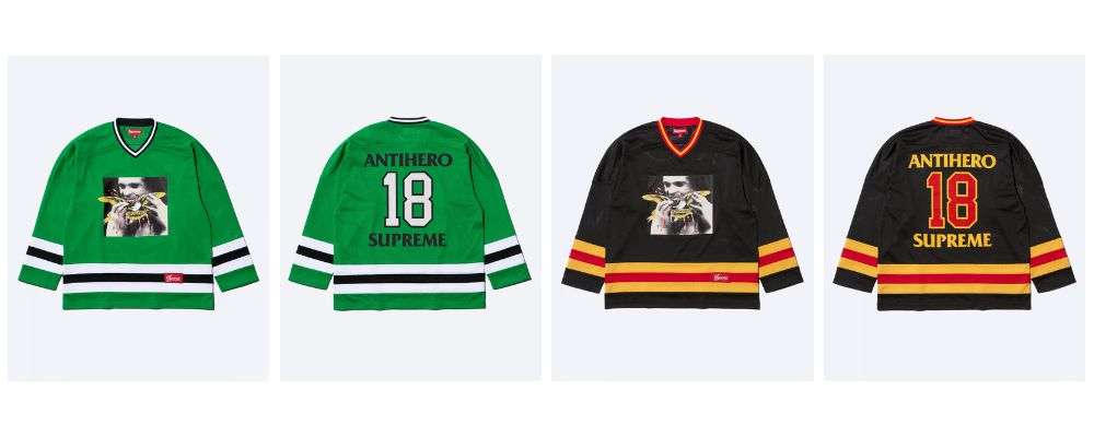 シュプリームSupreme®/ANTIHERO® Ozzy Hockey Jersey 27,500円 画像