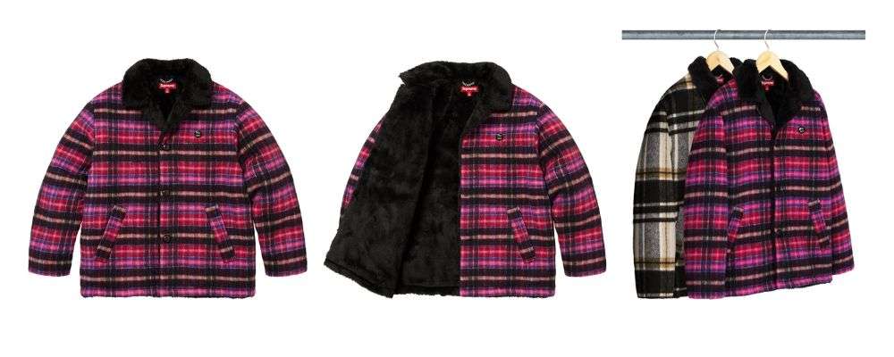 シュプリームPlaid Car Coat 63,800円 画像