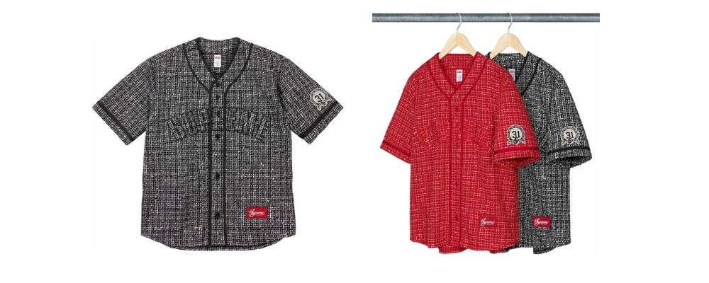 シュプリームBouclé Baseball Jersey 35,200円 画像