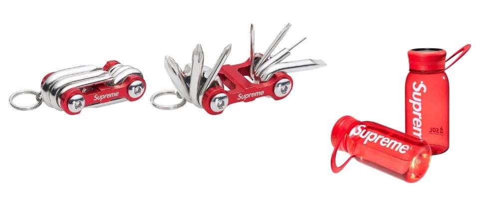 シュプリームSupreme®/SOL Water Bottle Lantern 8,250円 / Supreme®/Chibi Rib Screwdriver Keychain 6,600円画像