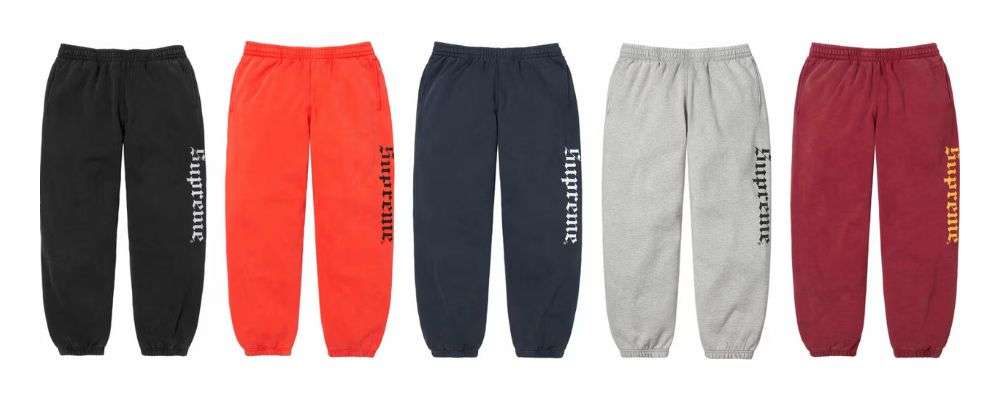 Supreme 2025AW Week14発売予定アイテムまとめ|ブランド古着買取専門店LIFEWashed Old English Sweatpant 27,500円画像