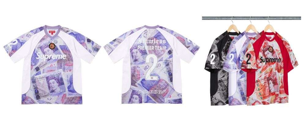 Supreme 2025AW Week14発売予定アイテムまとめ|ブランド古着買取専門店LIFEPounds Soccer Jersey 22,000円画像