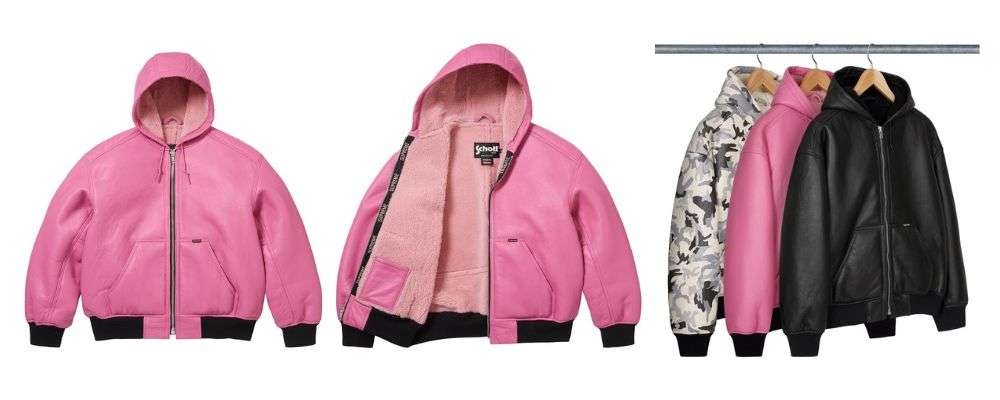 Supreme 2025AW Week14発売予定アイテムまとめ|ブランド古着買取専門店LIFESupreme®/Schott® Shearling Hooded Work Jacket 319,000円画像