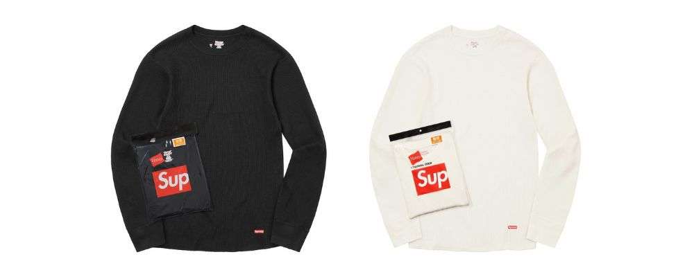 Supreme 2025AW Week14発売予定アイテムまとめ|ブランド古着買取専門店LIFESupreme®/Hanes® Thermal Crew (1 Pack) 5,500円画像
