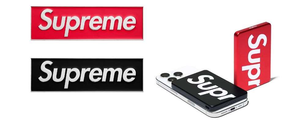 Supreme 2025AW Week15発売予定アイテムまとめ|ブランド古着買取専門店LIFEBox Logo Car Emblem 6,600円 / Supreme®/mophie® Qi2 Powerstation ※国内未発売画像