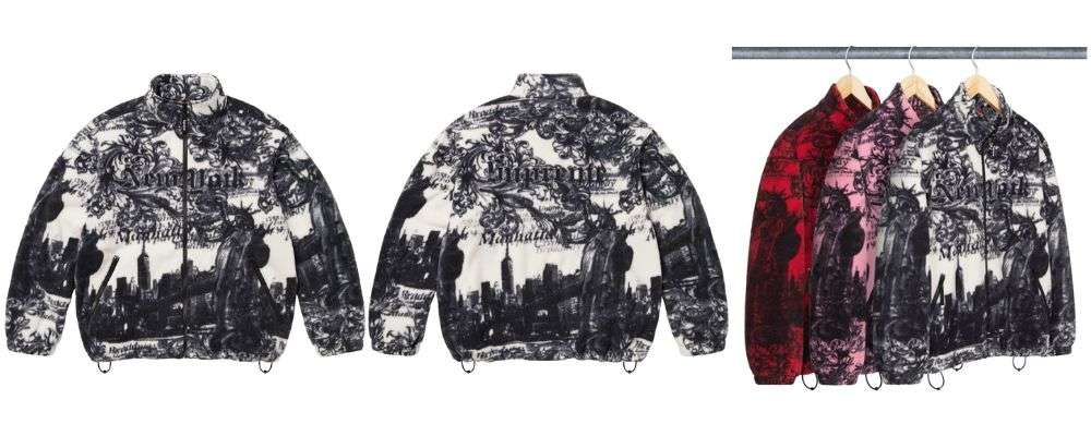 Supreme 2025AW Week16発売予定アイテムまとめ|ブランド古着買取専門店LIFENew York Fleece Jacket 35,200円画像