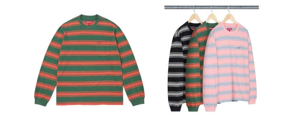 Supreme 2025AW Week16発売予定アイテムまとめ|ブランド古着買取専門店LIFEStripe Pocket L/S Top 17,600円画像