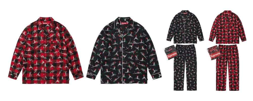 Supreme 2025AW Week16発売予定アイテムまとめ|ブランド古着買取専門店LIFESupreme®/Hanes® Holiday Pajama Set 13,200円画像