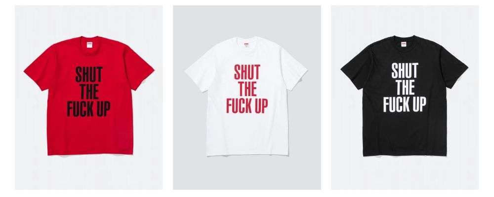 Supreme 2025AW Week16発売予定アイテムまとめ|ブランド古着買取専門店LIFESupreme®/Number (N)ine® Shut Up Tee 9,350円 画像