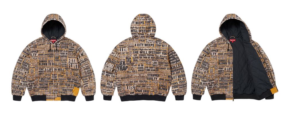 Supreme 2025AW Week17発売予定アイテムまとめ｜ブランド古着買取専門店LIFESupreme/Dash Snow Hooded Work Jacket 71,500円画像