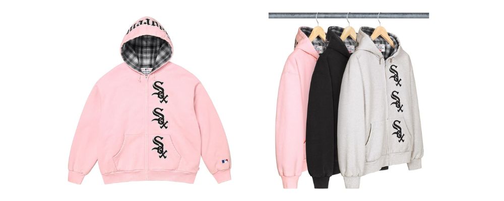 Supreme 2025AW Week17発売予定アイテムまとめ｜ブランド古着買取専門店LIFESupreme®/Chicago White Sox™ Zip Up Hooded Sweatshirt 39,600円画像