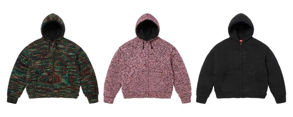 Supreme 2025AW Week18発売予定アイテムまとめ｜ブランド古着買取専門店LIFEFaux Shearling Lined Zip Up Hooded Sweater 51,700円画像