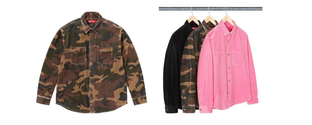 Supreme 2025AW Week18発売予定アイテムまとめ｜ブランド古着買取専門店LIFEWide Wale Corduroy Snap Shirt 29,700円画像