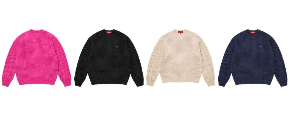 Supreme 2025AW Week19発売予定アイテムまとめ|ブランド古着買取専門店LIFESmall Box Waffle Sweater画像