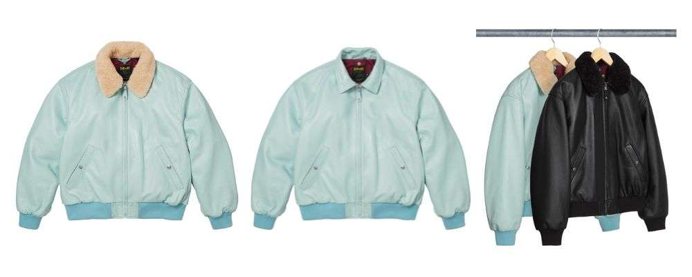 Supreme 2026SS Week1発売予定アイテムまとめ|ブランド古着買取専門店LIFESupreme®/Schott® Shearling Collar Bomber Jacket 198,000円画像