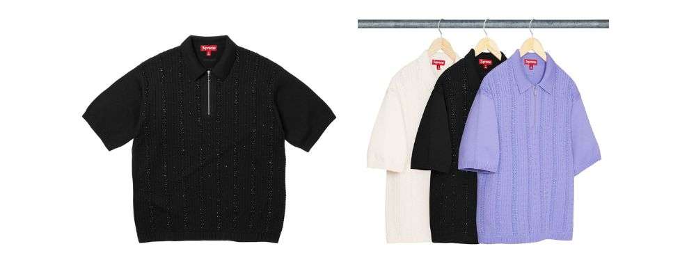 Supreme 2026SS Week1発売予定アイテムまとめ|ブランド古着買取専門店LIFEBeaded Zip Polo 26,400円画像