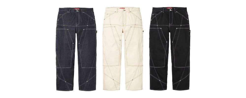 Supreme 2026SS Week1発売予定アイテムまとめ|ブランド古着買取専門店LIFEContrast Stitch Double Knee Painter Jean 35,200円画像