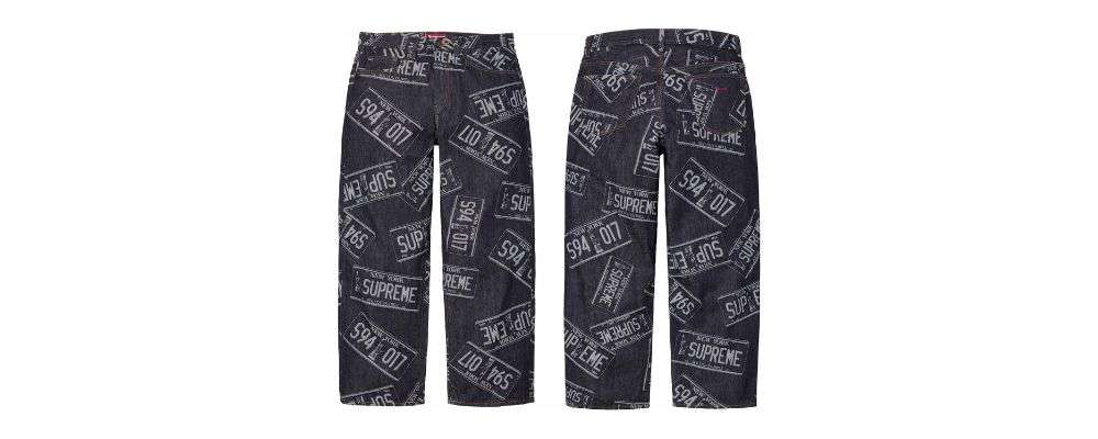 Supreme 2026SS Week1発売予定アイテムまとめ|ブランド古着買取専門店LIFELicense Plate Baggy Jean 39,600円画像