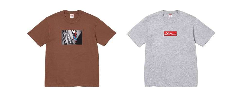 Supreme 2026SS Week1発売予定アイテムまとめ|ブランド古着買取専門店LIFESupreme®/Spider-Man Tee 8,800円 / Arabic Box Logo Tee 7,700円画像