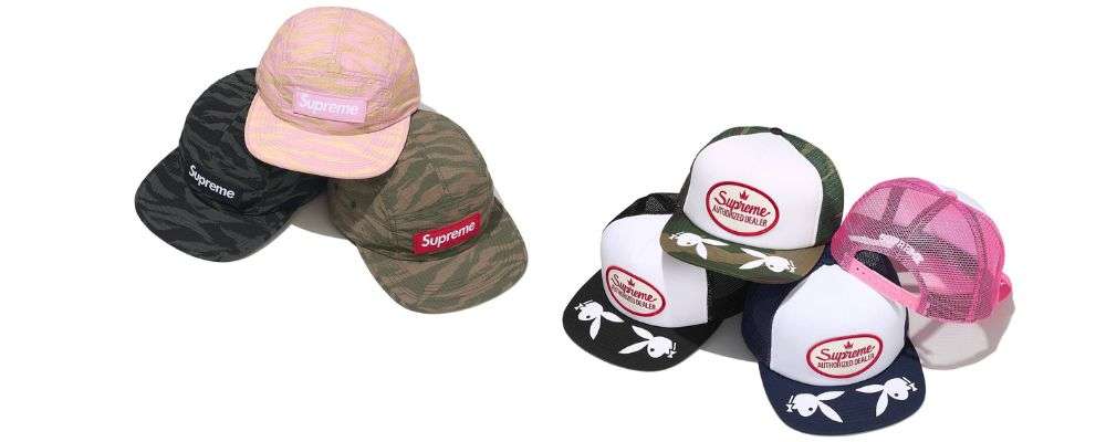 Supreme 2026SS Week3発売予定アイテムまとめ|ブランド古着買取専門店LIFETiger Camo Ripstop Camp Cap 9,350円 / Supreme®/Playboy® Mesh Back 5-Panel 9,350円画像