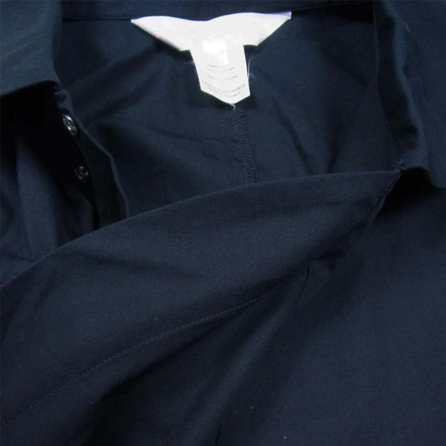 コムデギャルソンシャツ W19804 丸襟 ラップ チャイナ シャツ ブラック系買取実績画像