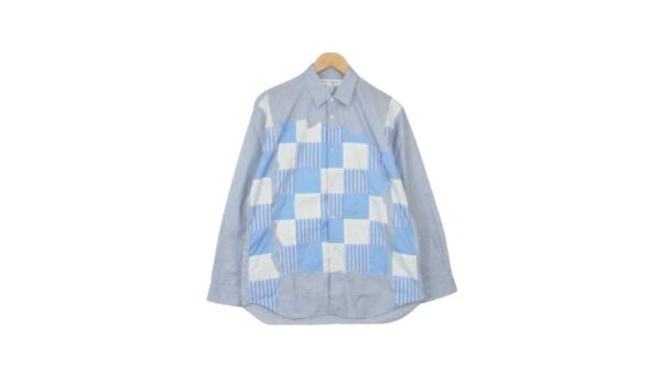 コムデギャルソンシャツ S25052 Square Patchwork Shirt ライトブルー系買取実績