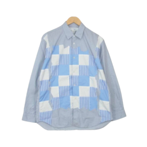 コムデギャルソンシャツ S25052 Square Patchwork Shirt ライトブルー系買取実績