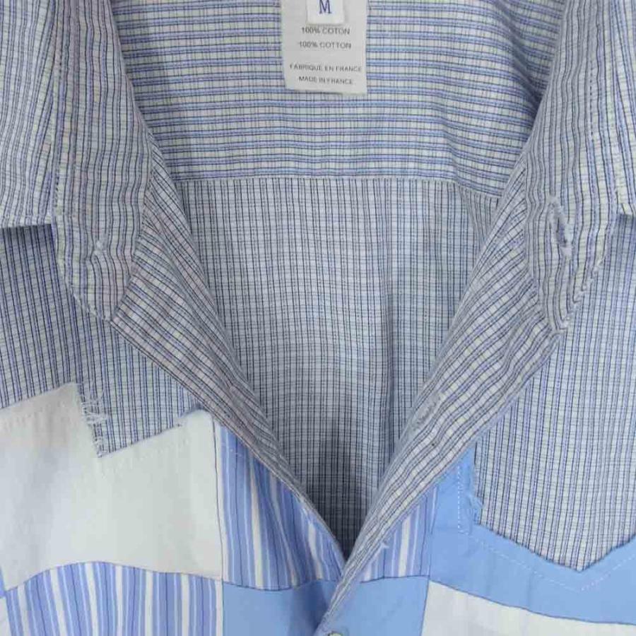 コムデギャルソンシャツ S25052 Square Patchwork Shirt ライトブルー系買取実績画像