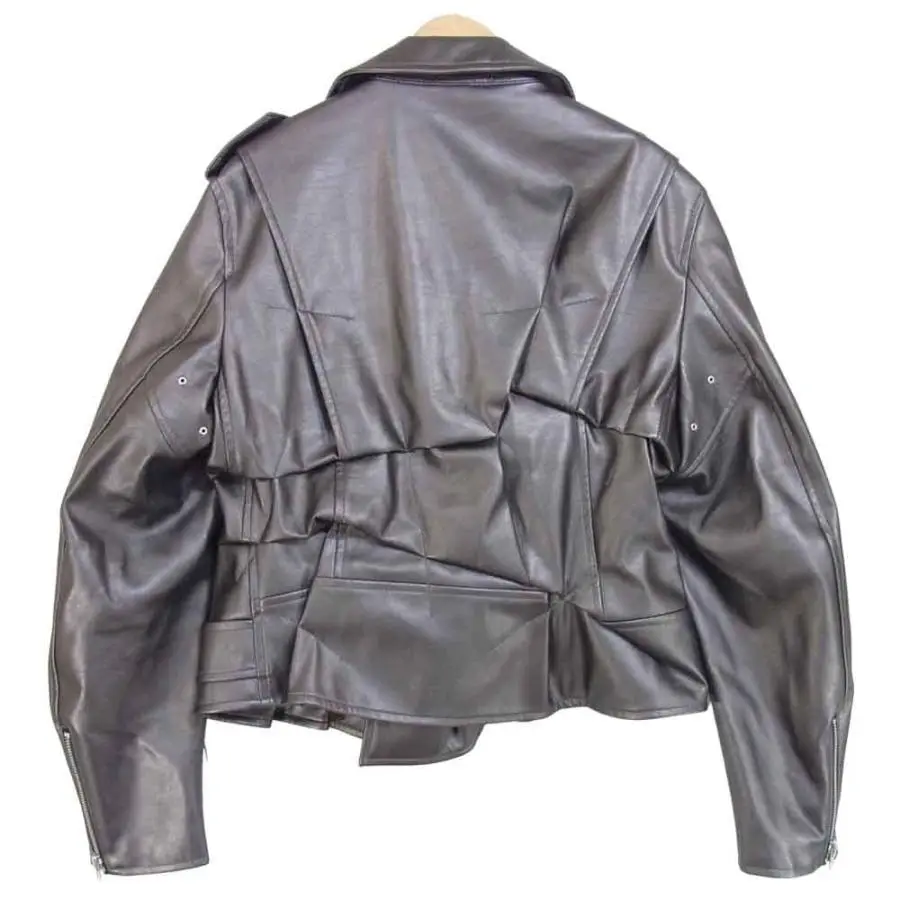 コムデギャルソンオムプリュス PG-J016 SYNTHETIC LEATHER ライダース