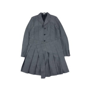 コムデギャルソン ブラック 製品洗い プリーツ 切替 ドッキング 変形 テーラードジャケット 買取実績