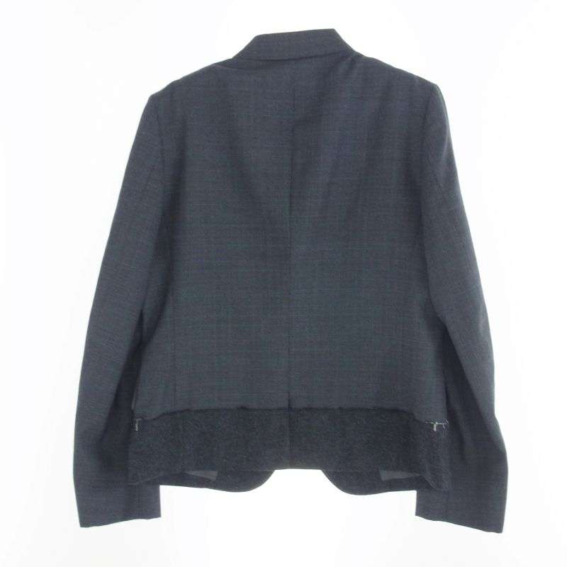 コムデギャルソンオムドゥ 19AW DD-J028 ウール ドッキング チェック テーラードジャケット 買取実績 画像