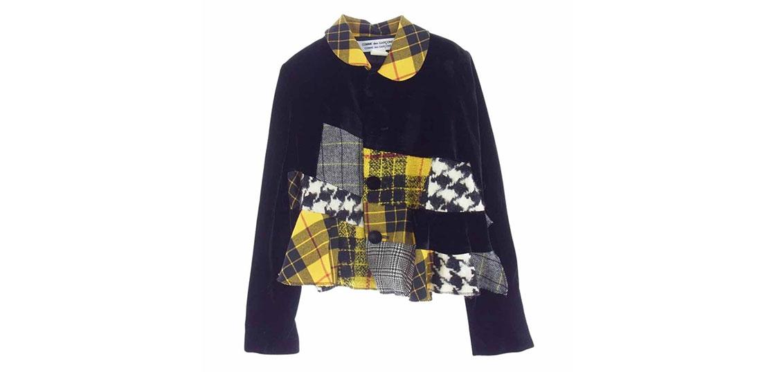 コムデギャルソン W10J023 コムコム タータンチェック パッチワーク ジャケット 買取実績