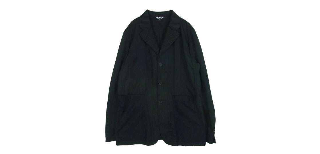 ブラックコムデギャルソン 1H-J017 再構築ブレザー ストライプ バックプリント ジャケット 買取実績