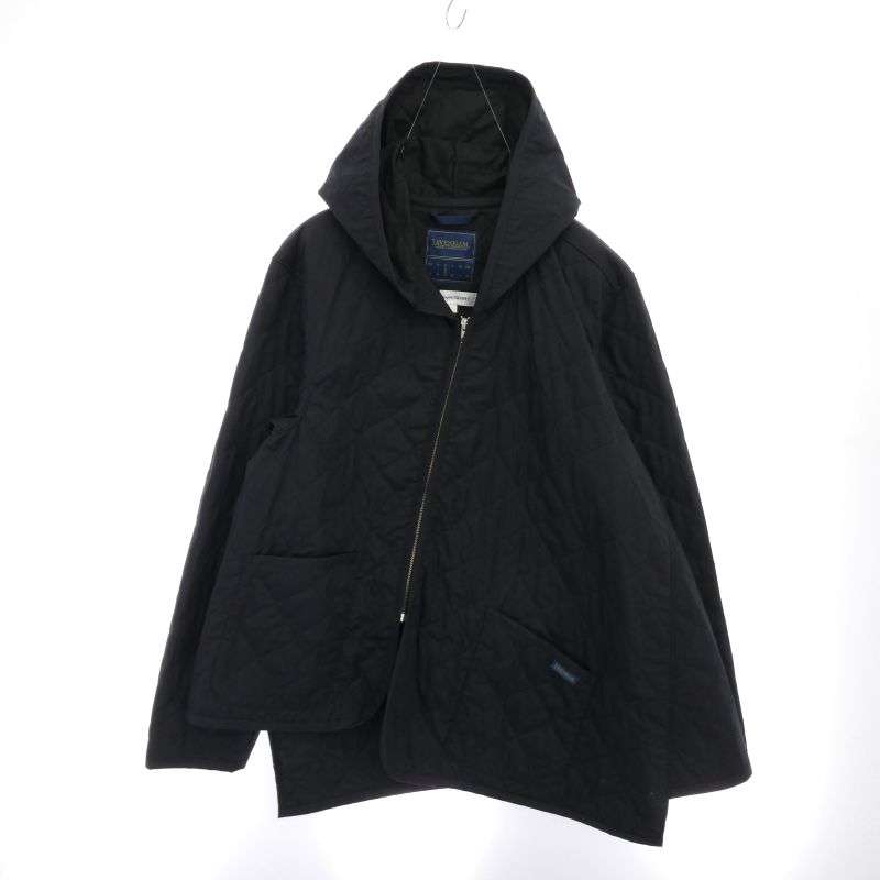 コムデギャルソン 24AW FO-J524 SHIRT × Lavenham ラベンハム FO-J524 捻じれ アシンメトリー キルティング フーデッド ジャケット 買取実績 画像