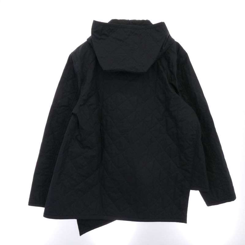 コムデギャルソン 24AW FO-J524 SHIRT × Lavenham ラベンハム FO-J524 捻じれ アシンメトリー キルティング フーデッド ジャケット 買取実績 画像