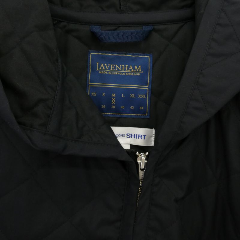 コムデギャルソン 24AW FO-J524 SHIRT × Lavenham ラベンハム FO-J524 捻じれ アシンメトリー キルティング フーデッド ジャケット 買取実績 画像