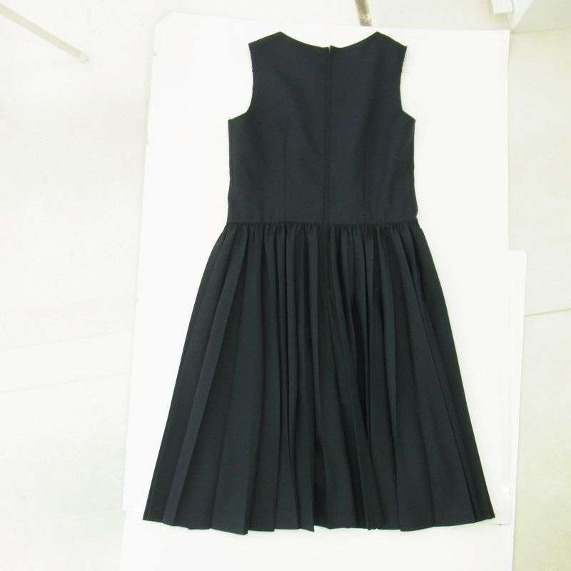 コムデギャルソン AD2017 RT-O007 COMME DES GARCONS コムコム Product-dyed Switched Zip Dress サイドジップ プリーツ ロング ワンピース 買取実績 画像