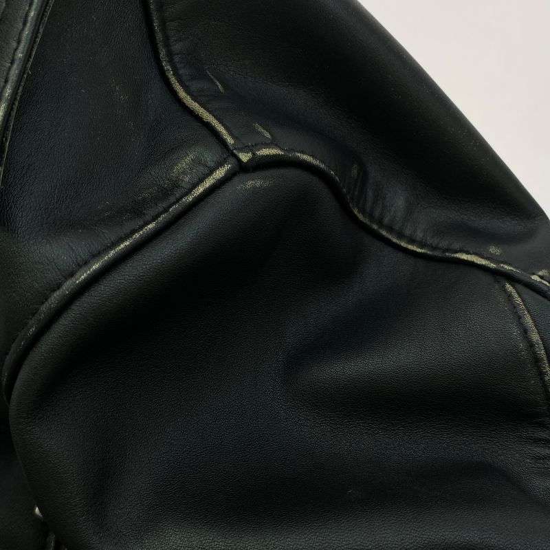 コムデギャルソン AD2018 KZ-J001 × Lewis Leathers ルイスレザー LIVE FREE DIE STRONG ダブルライダース レザー ジャケット 買取実績 画像