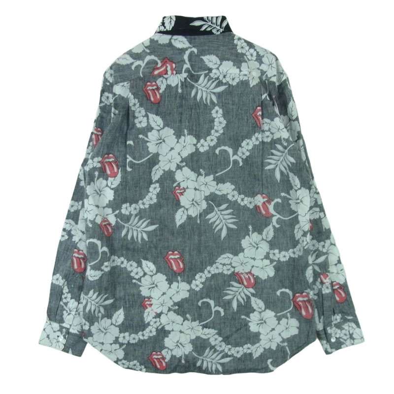 コムデギャルソンオムプリュス AD2005 PQ-B037 裏使い リップ＆タン プリント 長袖 シャツ 買取実績 画像