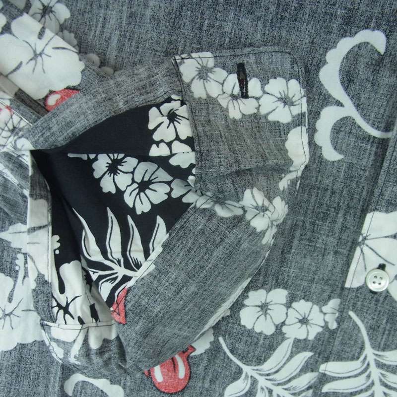 コムデギャルソンオムプリュス AD2005 PQ-B037 裏使い リップ＆タン プリント 長袖 シャツ 買取実績 画像