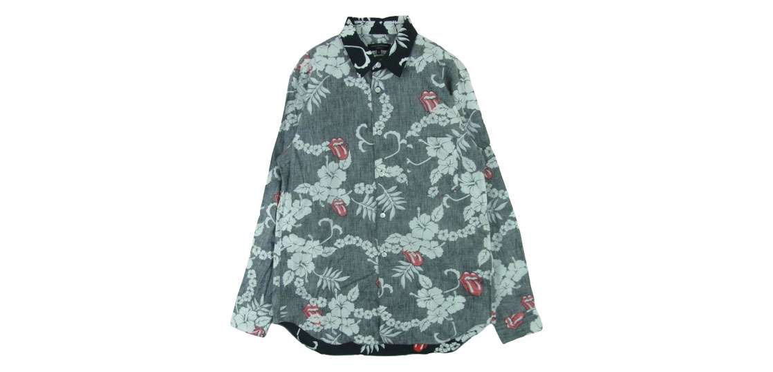 コムデギャルソンオムプリュス AD2005 PQ-B037 裏使い リップ＆タン プリント 長袖 シャツ 買取実績