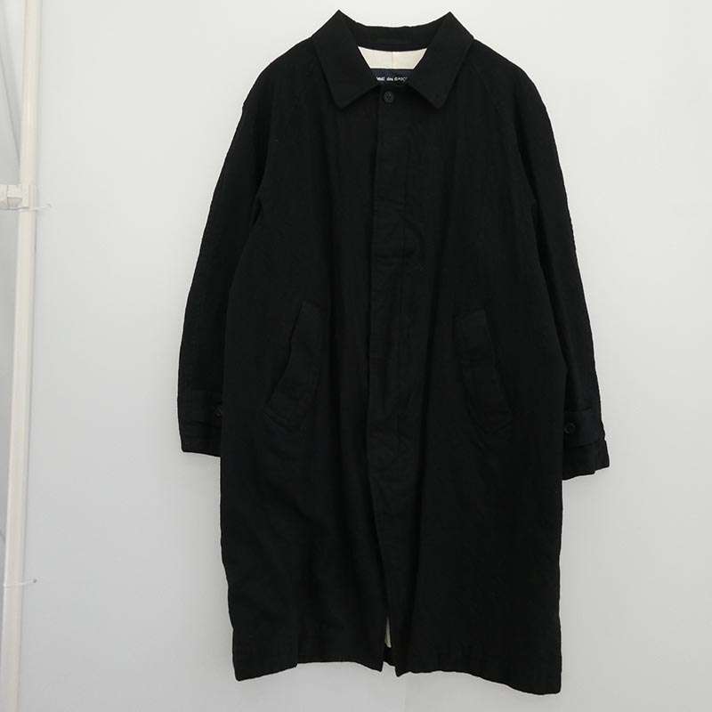 コムデギャルソンオム 24AW HN-C101 ウールサージ 縮絨 ステンカラー コート 買取実績 画像