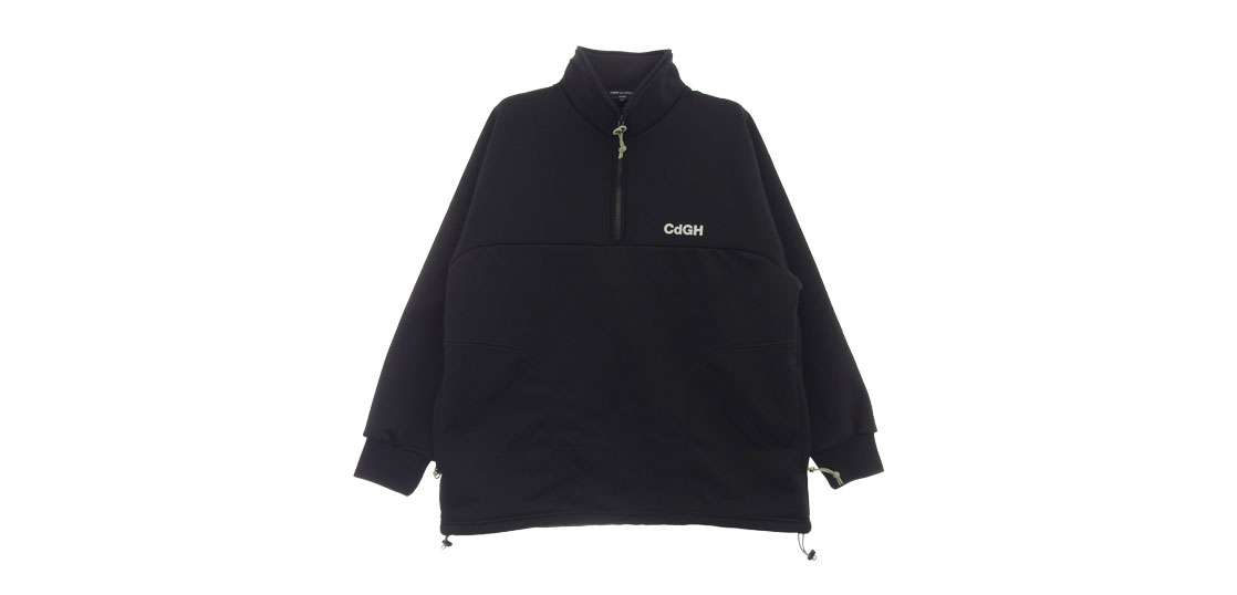 コムデギャルソンオム 24SS HM-T008 CdGHロゴ エステル裏毛スウェット ハーフジップ プルオーバー トレーナー 買取実績