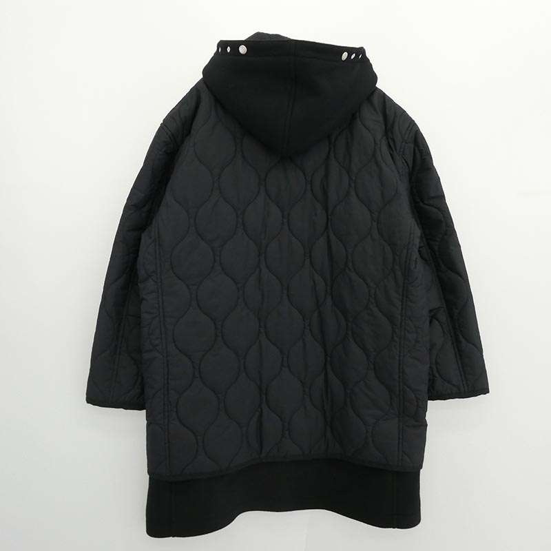 コムデギャルソンオム 25AW HP-C007 AD2025 ウール メルトン ナイロン リップ キルト ダッフルコート 買取実績 画像