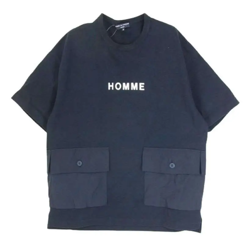 コムデギャルソンオム HOMME AD2021 HI-T017 プリント クルーネック 